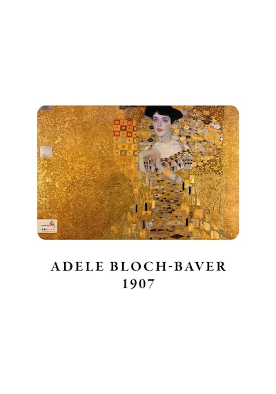 Gold Series - A6, Gustav Klimt 4'lü Defter Seti I, Çizgisiz, Toplam 192 Sayfa, Her Biri 48 Sayf