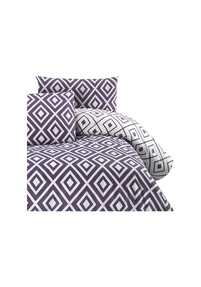 Menderes Home Cotton Collection Ranforce Tek Kişilik Nevresim+yastık Soft Mor