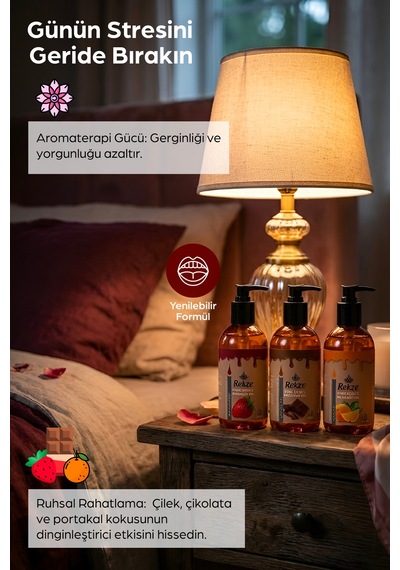 Masaj Yagı Çikolata Çilek Portakal Yenilir Erotik Rahatlatıcılı Vücut Aromaterapi 120 Ml - 537030934