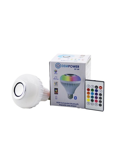 2ın1-kumandalı Rgb Led Ampul - Bluetooth Hoparlör Müzik Çalar Led-7w - Hoparlör-3w