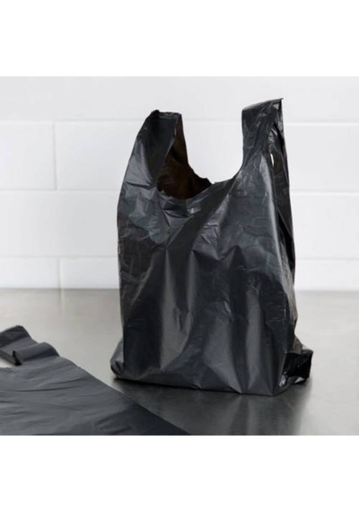 Hışır Atlet Poşet Renk Siyah Orta Boy 28x50 Cm 1 Kg