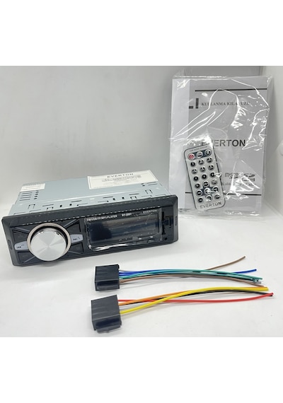 Everton Rt-2001 Çift Usb. Usb-Sd-Fm-Aux Bluetooth Oto Teyp 4X55W