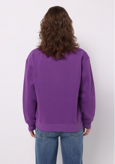 Colin's Colins Regular Fit Fermuarlı Nakışlı Kadın Mor Sweatshirt Cl1065678 Q1.v2 Prp