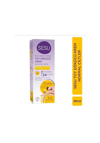 Sesu Normal Tüyler İçin Tüy Dökücü Krem 100 ML