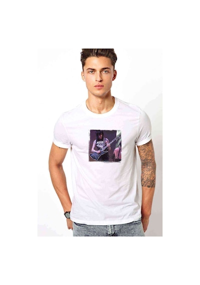 Black Veil Brides Music Baskılı Beyaz Erkek Tshirt
