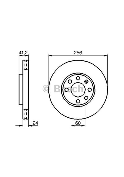 FREN DİSKİ ÖN ASTRA G 98- HAVALI 256mm