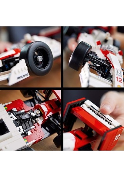 Icons Mclaren Mp4/4 Ve Ayrton Senna 10330 - Araç Tutkunu Yetişkinler İçin Koleksiyonluk Yaratıcı Model Araba Yapım