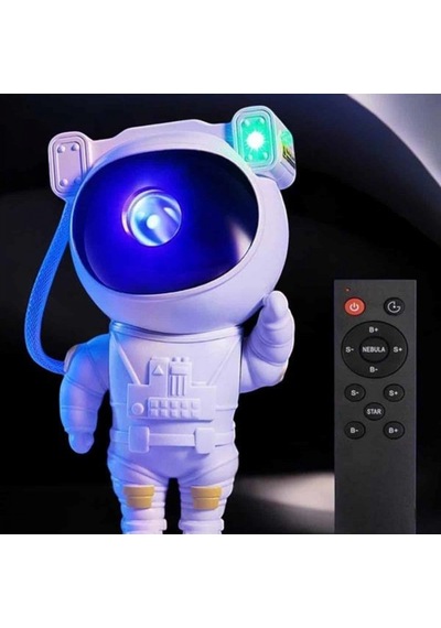 Astronot Tasarımlı Bluetooth Projeksiyon Speaker Gece Lambası