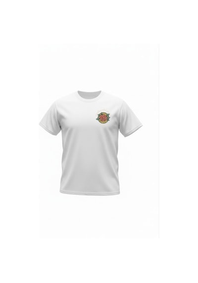 Urbantrendstore Unisex Gül Desen Baskılı Oversize Fit Rahat Geniş Salaş T-shirt Günlük Tişört Beyaz