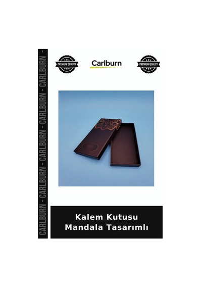 Özel Üretim Mukavva Şık Modern Hediye Kalem Kutusu Mandala Tasarımlı Diğer