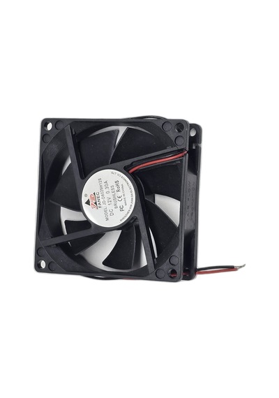 12v Dc 0.30a Brushless Soğutucu Fan 8x8x2.5 Cm 80mm Kasa Güç Kaynağı Kuluçka Uyumlu Büyük Fan