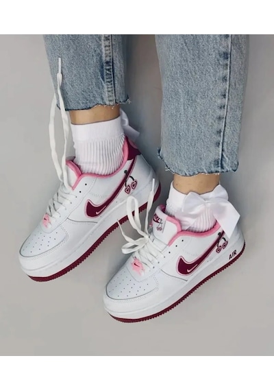Favorispor Air Force 1 Low "cherry Blossom" Kiraz Çiçeği Beyaz Pempe