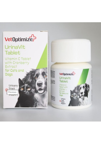 Vetoptimize Urinavit 40 Tablet Kedi & Köpek İçin Sistit, Struvit Karşıtı & İdrar Yolu Sağlığı Takviyesi