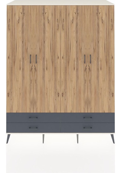 Kronos Gardrop 6 Raflı 4 Çekmeceli 2 Askılı 176x59x221 Aytaşı-çam/antrasit Çam/antrasit Kronos Gardrop 6 Raflı 4 Çekmeceli 2 Askılı 176x59x221 Aytaşı-çam/antrasit Çam/antrasit