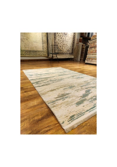 Ege Eg15a Krem-mavi Halı Çok Renkli