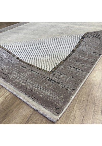 Hoom Rugs Elegant 10507 Krem Gri Çerçeveli Salon Halısı