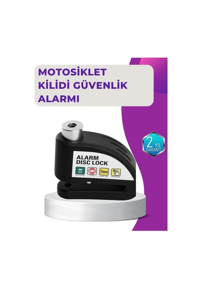 Muratech 110 Db Alarm Disk Kilidi Motosiklet Scooter Bisiklet Güvenlik