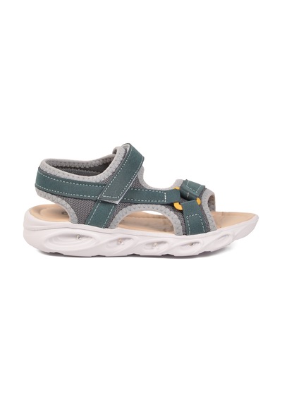 Cool Sage F Petrol Unisex Cırtlı Işıklı Çocuk Sandalet
