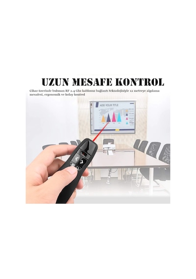 R400 Lazer Sunum Kumandası Slayt Kumandası Projeksiyon Kumandası