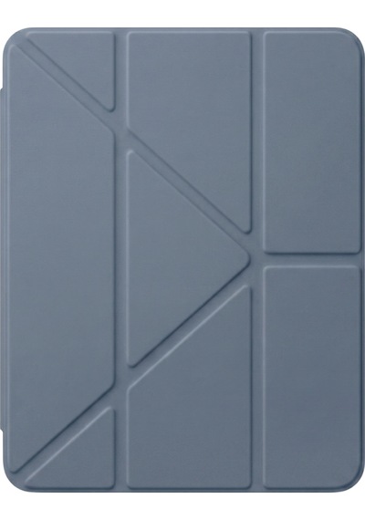 Ps Apple Uyumlu iPad A16 / 10.9 10. Nesil Tri Folding Standlı Kılıf - Gri Kapaklı Kılıf