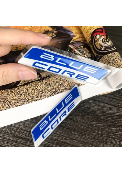 Yamaha Blue Core Damla Sticker Etiket Modeli