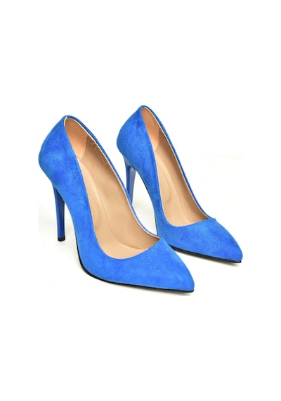 Fox Shoes Saks Mavi Kadın Topuklu Ayakkabı 8922151902 Saks Mavi