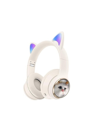 Torima HD11 Sevimli Kedi Karükatür Bluetooth 5.3 Kulak Üstü Kulaklık