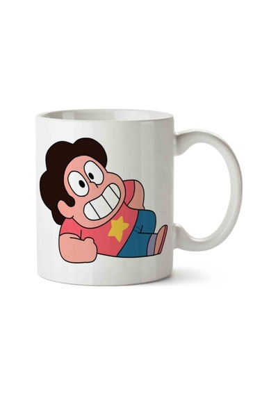 Chibi Porselen Kupa Bardak Beyaz