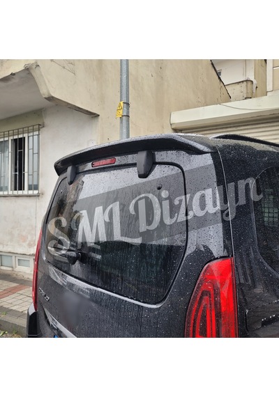 Fiat Doblo 2023+ Spoiler Plastik Boyasız Spoyler Rüzgarlık