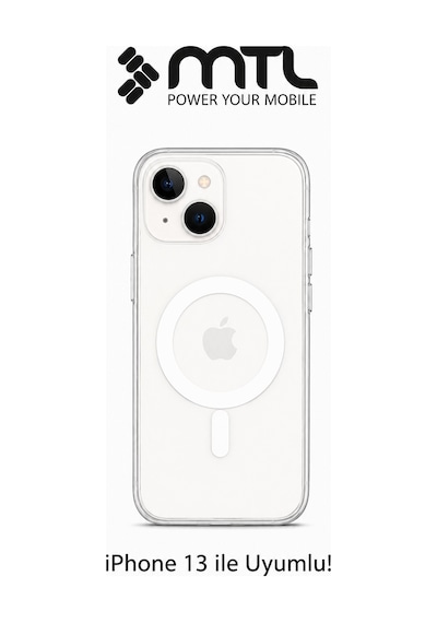 İphone 13 Uyumlu Animasyonlu Şeffaf Magsafe Şarj Destekli Sararmayan Sert  Kılıf