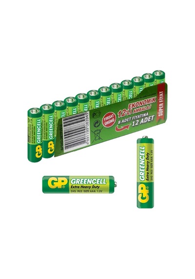 Gp 24g-greencell 12li Paket İnce Kalem Pil 12li  Gp 24g-2mtpvs12