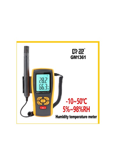 Rz Gm1361 Büyük Lcd Çift Ekranlı Nem Sıcaklık Ölçer
