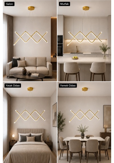 Regnum Led Sarkıt Avize Beyaz Işık Eskitme
