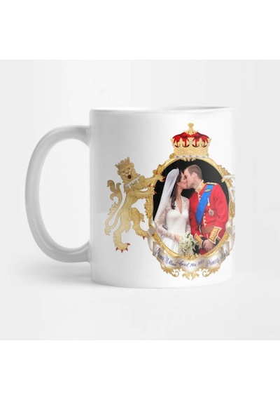 Prens William Ve Kate Kupa Bardak Çok Renkli