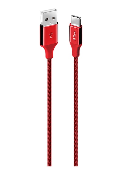 Alumicable 2dk18k Typec Şarj Kablosu,kırmızı