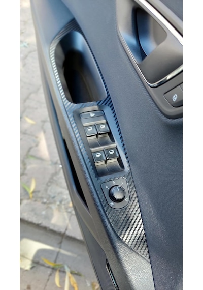 Seat Leon İle Uyumlu Mk3 3.5 2013 2020 Iç Trim Kaplama Sticker Seti 4 Kapı Iç Tutma Kısımları M
