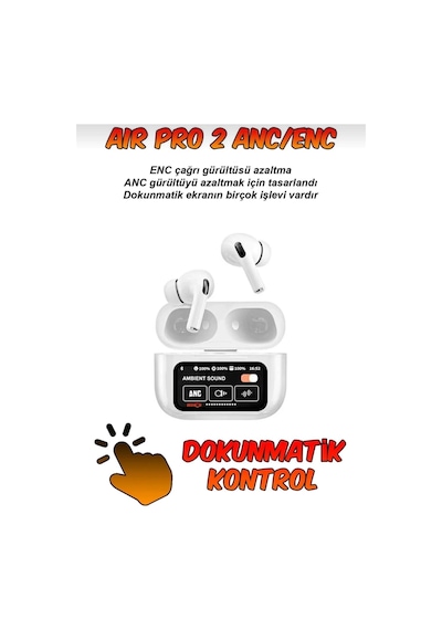 2. Nesil Pro 2 Kulaklık Anc Mod Özellikleri Aktif Ios Android Uyumlu Wireless Şarjlı