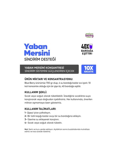 Yaban Mersini Konsantresi 700gr - 655766249 Diğer