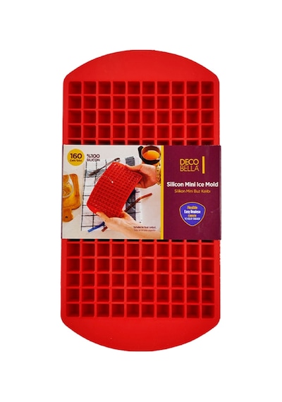 160'lı Mini Buz Kalıbı İçecek Kokteyl Buzu Mini Kare Kırık Buz Buz Kalıbı Silikon Karışık Diğer