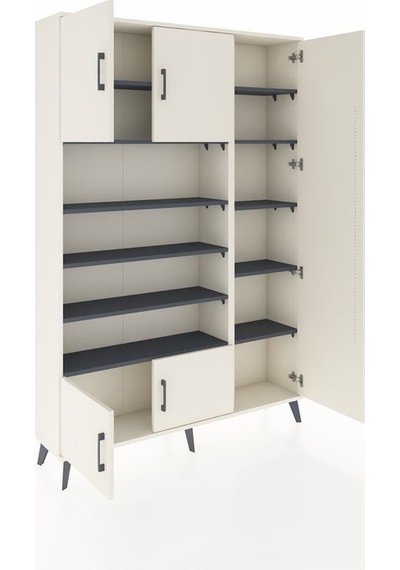 Arges Dolap 11 Raflı 5 Kapaklı 132x30x195 Aytaşı-aytaşı/antrasit Aytaşı Arges Dolap 11 Raflı 5 Kapaklı 132x30x195 Aytaşı-aytaşı/antrasit Aytaşı