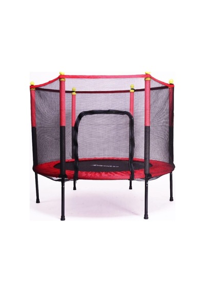 Leyaton Koruma Fileli 140cm 55inç Trambolin 60 Kg Taşıma Kapasitesi Kırmızı Kırmızı Tek Ebat