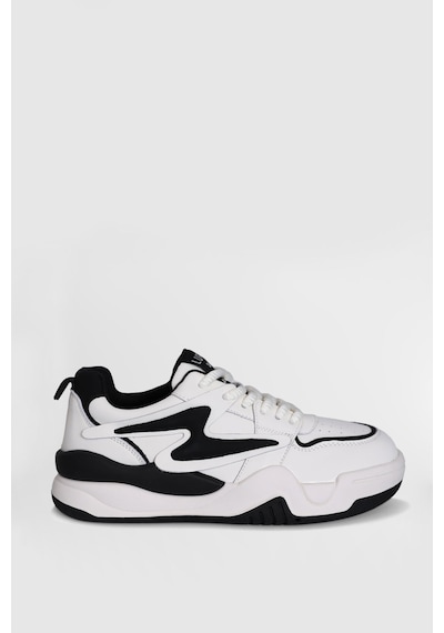 Lufian Maya Kadın Sneaker Ayakkabı Bej Siyah Bej Siyah