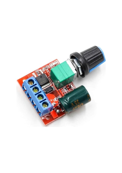 5v / 35v 5a Mini Dc Motor Sürücü Hız Kontrol Devresi 0-100% Pot Kontrollü Pwm Dc Led Dimmer