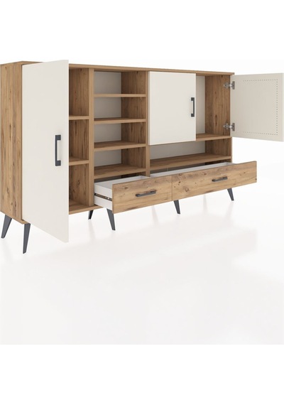 Arges Konsol 8 Raflı 2 Çekmeceli 3 Kapaklı 176x30x99 Çam-aytaşı/çam Aytası/atlas Çam - Atlas Çam Arges Konsol 8 Raflı 2 Çekmeceli 3 Kapaklı 176x30x99 Çam-aytaşı/çam Aytası/atlas Çam - Atlas Çam
