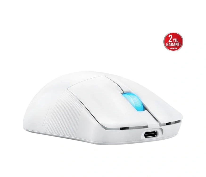 Asus Rog Harpe Ace Mini Beyaz Şarjlı Optik Kablolu/kablosuz Oyuncu Mouse 10L