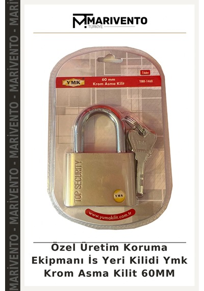 Özel Üretim Koruma Ekipmanı İs Yeri Kilidi Ymk Krom Asma Kilit 60mm
