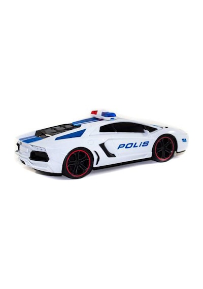 1:12 Ölçek Uzaktan Kumandalı Araba Polis Arabası Işıklı Şarjlı