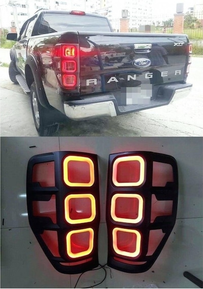 Ducki Ford Ranger 2012-2022 Ledli Stop Çerçevesi