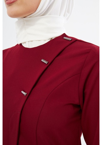 Elegance Kadın Tesettür Takım - Bordo Bordo