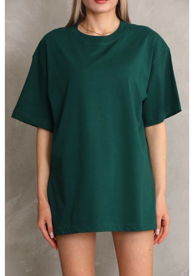 Wear Vexel Kadın Regular Fit Tişört Bisiklet Yaka Yazlık Kısa Kol Basıc T-shirt - Yeşil Yeşil Wear Vexel Kadın Regular Fit Tişört Bisiklet Yaka Yazlık Kısa Kol Basıc T-shirt - Yeşil Yeşil
